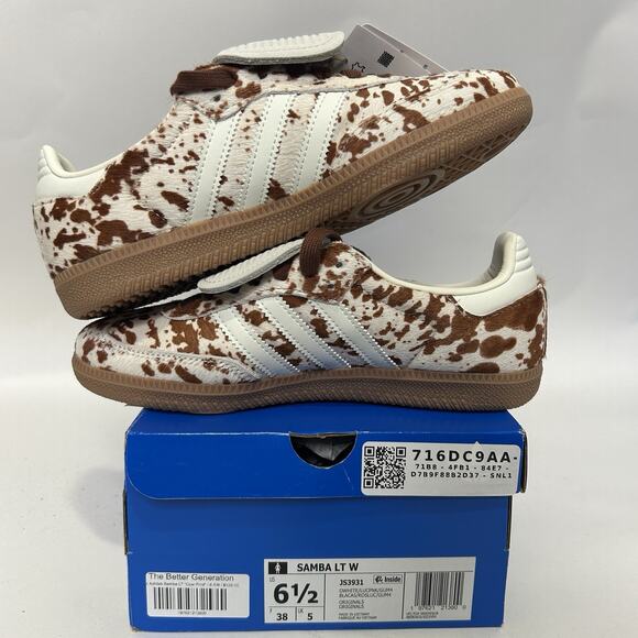 adidas Women's Samba LT Cow Print Pack “Brown” - Picture 3 of 6